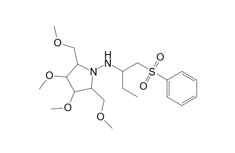 2-[(3',4'-Dimethoxy-2',5'-bis(methoxymethyl)pyrrolidin-1'-yl)amino]butyl phenyl sulfone