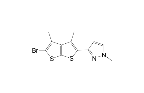 3-(5-bromanyl-3,4-dimethyl-thieno[2,3-b]thiophen-2-yl)-1-methyl-pyrazole