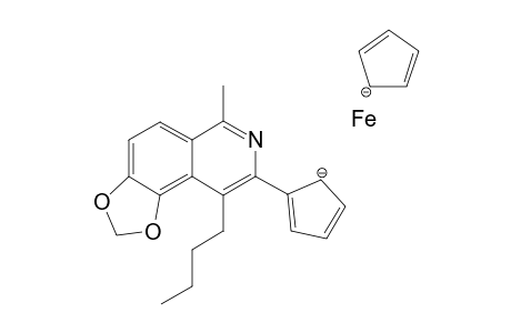 9-n-Butyl-8-ferrocenyl-6-methyl-[1,3]dioxolo[4,5-f]isoquinoline