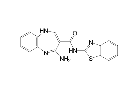 4-Amino-N-(benzothiazol-2-yl)-1H-1,5-benzodiazepine-3-carboxamide