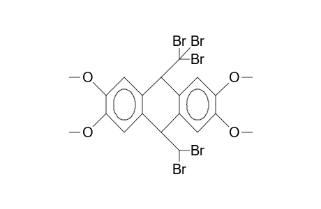 cis-10-Dibromomethyl-9-tribromomethyl-2,3,6,7-tetramethoxy-9,10-dihydro-anthracene