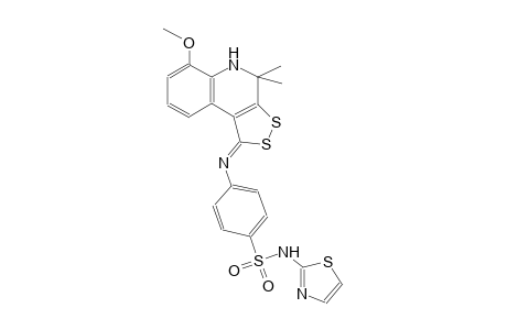 benzenesulfonamide, 4-[[(1Z)-4,5-dihydro-6-methoxy-4,4-dimethyl-1H-[1,2]dithiolo[3,4-c]quinolin-1-ylidene]amino]-N-(2-thiazolyl)-