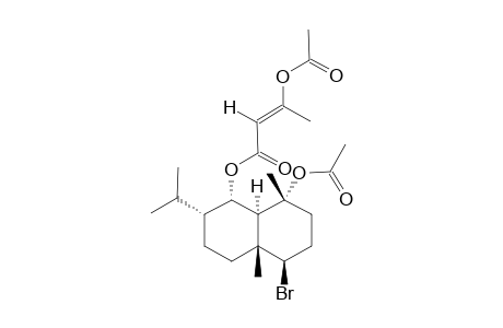 acetic acid [(E)-3-[(1S,2R,4aR,5R,8R,8aS)-8-acetoxy-5-bromo-2-isopropyl-4a,8-dimethyl-decalin-1-yl]oxy-3-keto-1-methyl-prop-1-enyl] ester