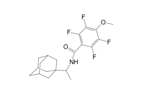 Benzamide, 2,3,5,6-tetrafluoro-4-methoxy-N-(1-tricyclo[3.3.1.1(3,7)]dec-1-ylethyl)-