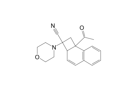 Cyclobuta[a]naphthalene-2-carbonitrile, 8b-acetyl-1,2,2a,8b-tetrahydro-2-(4-morpholinyl)-