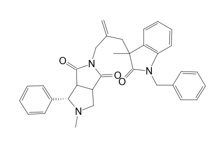 2-[2-(1-Benzyl-3-methyl-2-oxo-2,3-dihydro-1H-indole-3-ylmethyl)allyl]-5-methyl-4-phenyl-1,3,3a.alpha.,4.beta.,6.alpha.,beta.,6a.alpha.-hexahydropyrrolo[3,4-c]pyrrole-1,3-dione