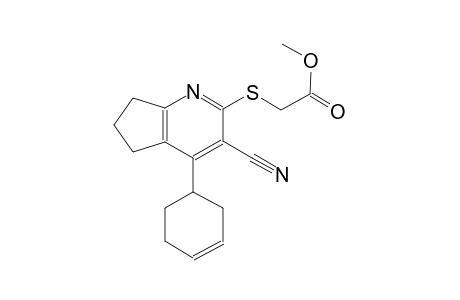 acetic acid, [[3-cyano-4-(3-cyclohexen-1-yl)-6,7-dihydro-5H-cyclopenta[b]pyridin-2-yl]thio]-, methyl ester