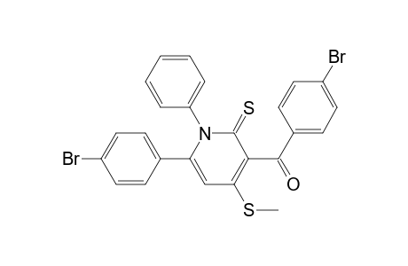 (4-bromophenyl)-[6-(4-bromophenyl)-4-(methylthio)-1-phenyl-2-sulfanylidene-3-pyridinyl]methanone