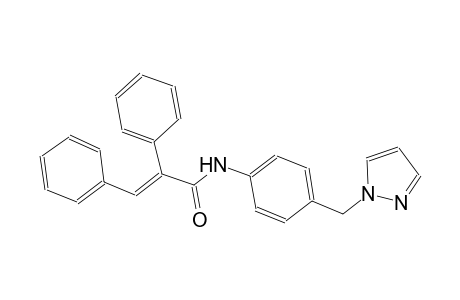 (2E)-2,3-diphenyl-N-[4-(1H-pyrazol-1-ylmethyl)phenyl]-2-propenamide