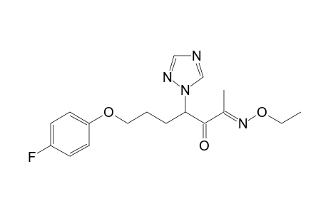 2,3-Heptanedione, 7-(4-fluorophenoxy)-4-(1H-1,2,4-triazol-1-yl)-, 2-(O-ethyloxime)