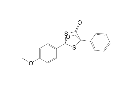 2-Oxa-6,7-dithiabicyclo[2.2.1]heptan-5-one, 1-(4-methoxyphenyl)-4-phenyl-
