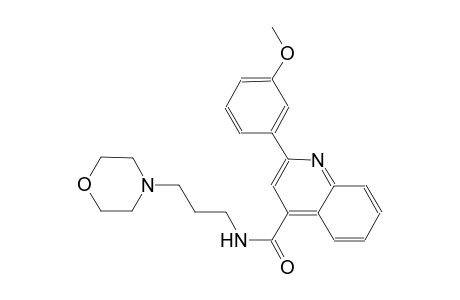 2-(3-methoxyphenyl)-N-[3-(4-morpholinyl)propyl]-4-quinolinecarboxamide