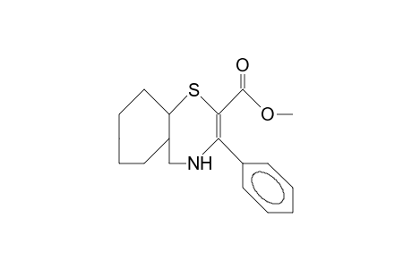 cis-3-Phenyl-cyclohepta(F)-4,5-dihydro-1,4-thiazepine-2-carboxylic acid, methyl ester
