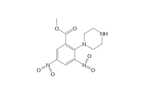 3,5-DINITRO-2-(1-PIPERAZINYL)BENZOIC ACID, METHYL ESTER