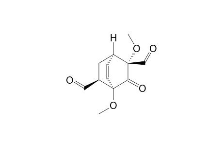 (1.alpha.,2S*,4.alpha.,5R*)-1,5-Dimethoxy-6-oxobicyclo[2.2.2]oct-7-ene-2,5-dicarbaldehyde