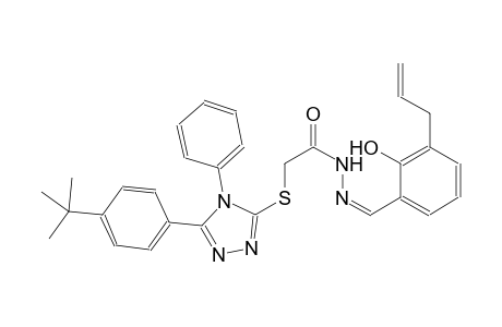 acetic acid, [[5-[4-(1,1-dimethylethyl)phenyl]-4-phenyl-4H-1,2,4-triazol-3-yl]thio]-, 2-[(Z)-[2-hydroxy-3-(2-propenyl)phenyl]methylidene]hydrazide