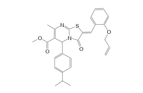 methyl (2Z)-2-[2-(allyloxy)benzylidene]-5-(4-isopropylphenyl)-7-methyl-3-oxo-2,3-dihydro-5H-[1,3]thiazolo[3,2-a]pyrimidine-6-carboxylate