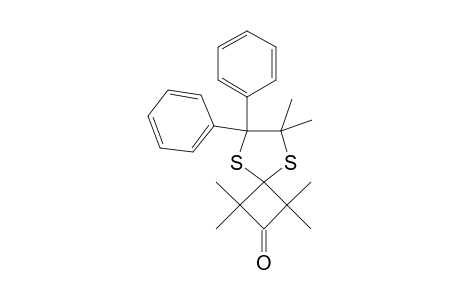 1,1,3,3,6,6-hexamethyl-7,7-di(phenyl)-5,8-dithiaspiro[3.4]octan-2-one