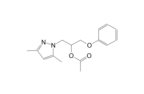 2-(3,5-dimethyl-1H-pyrazol-1-yl)-1-(phenoxymethyl)ethyl acetate