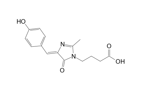 2-Methyl-4-(4-hydroxybenzyllidene)-1-(3-carboxypropyl)imidazolin-5-one