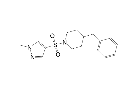 4-benzyl-1-[(1-methyl-1H-pyrazol-4-yl)sulfonyl]piperidine