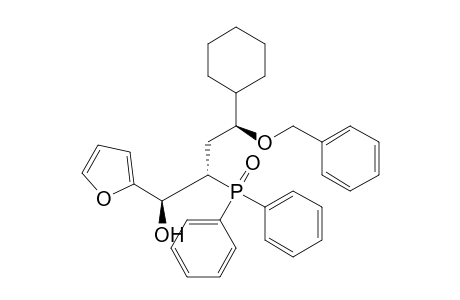 (1S,2S,4S)-4-benzoxy-4-cyclohexyl-2-diphenylphosphoryl-1-(2-furyl)butan-1-ol