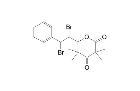 6-(1,2-dibromo-2-phenylethyl)-3,3,5,5-tetramethyldihydro-2H-pyran-2,4(3H)-dione