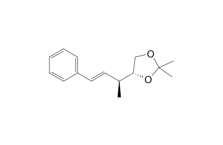 (4R)-2,2-dimethyl-4-[(E,1R)-1-methyl-3-phenyl-allyl]-1,3-dioxolane