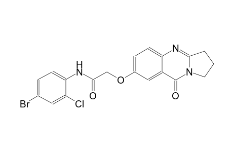 acetamide, N-(4-bromo-2-chlorophenyl)-2-[(1,2,3,9-tetrahydro-9-oxopyrrolo[2,1-b]quinazolin-7-yl)oxy]-