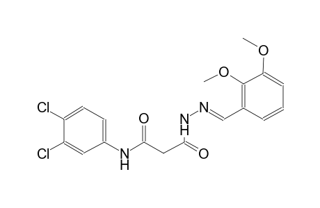 beta-alanine, N-(3,4-dichlorophenyl)-3-oxo-, 2-[(E)-(2,3-dimethoxyphenyl)methylidene]hydrazide
