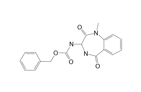(1-METHYL-2,5-DIOXO-2,3,4,5-TETRAHYDRO-1H-BENZO-[E]-[1,4]-DIAZEPIN-3-YL)-CARBAMIC-ACID-BENZYLESTER