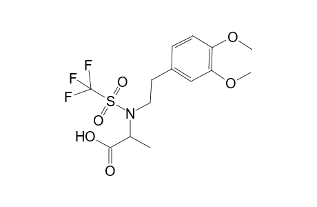 2-[N-[2-(3,4-Dimethoxyphenyl)ethyl]-N-(trifluoromethanesulfonyl)amino]propanoic acid