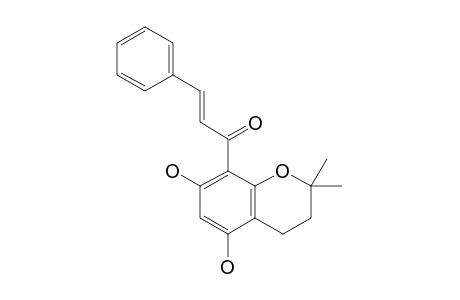 2,2-DIMETHYL-8-CINNAMOYL-5,7-CHROMANDIOL;3''-DIMETHYL-5',6'-PYRANO-2',4'-DIHYDROXYCHALCONE