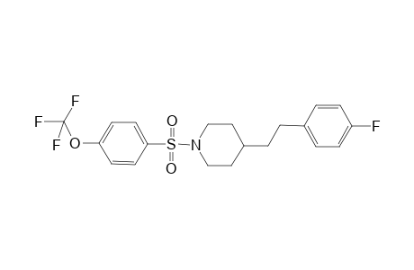 4-[2-(4-fluorophenyl)ethyl]-1-{[4-(trifluoromethoxy)benzene]sulfonyl}piperidine