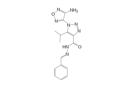 1-(4-amino-1,2,5-oxadiazol-3-yl)-5-isopropyl-N'-[(E)-phenylmethylidene]-1H-1,2,3-triazole-4-carbohydrazide