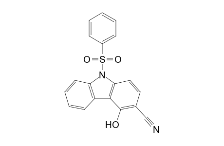 9-phenylsulfonyl-4-hydroxy-3-cyanocarbazole