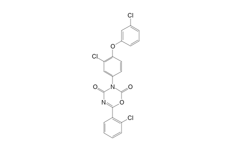 2H-1,3,5-Oxadiazine-2,4(3H)-dione, 3-[3-chloro-4-(3-chlorophenoxy)phenyl]-6-(2-chlorophenyl)-