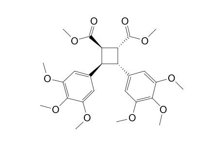Dimethyl t-3,c-4-di(3,4,5-trimethoxyphenyl)cyclobutane-r-1,t-2-dicarboxylate
