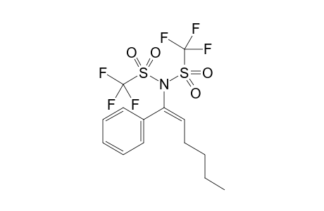 (E)-1,1,1-Trifluoro-N-(1-phenylhex-1-en-1-yl)-N-((trifluoromethyl)sulfonyl)methanesulfonamide