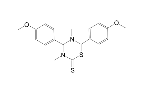 2H-1,3,5-thiadiazine-2-thione, tetrahydro-4,6-bis(4-methoxyphenyl)-3,5-dimethyl-