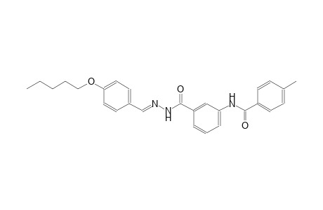 benzoic acid, 3-[(4-methylbenzoyl)amino]-, 2-[(E)-[4-(pentyloxy)phenyl]methylidene]hydrazide