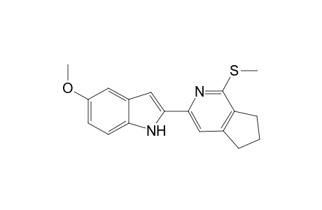 5-Methoxy-2-(1-methylthio-6,7-dihydro-5H-[2]pyrindin-3-yl)-1H-indole