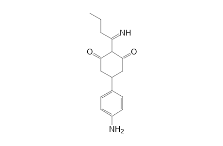 2-Cyclohexen-1-one, 5-(4-aminophenyl)-3-hydroxy-2-(1-iminobutyl)-