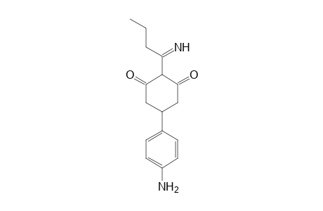 2-Cyclohexen-1-one, 5-(4-aminophenyl)-3-hydroxy-2-(1-iminobutyl)-