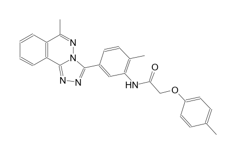 N-[2-methyl-5-(6-methyl[1,2,4]triazolo[3,4-a]phthalazin-3-yl)phenyl]-2-(4-methylphenoxy)acetamide