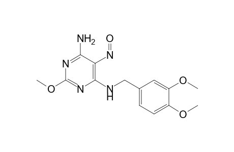 4-Amino-6-(3,4-dimethoxybenzyl)methylamino-2-methoxy-5-nitrosopyrimidine