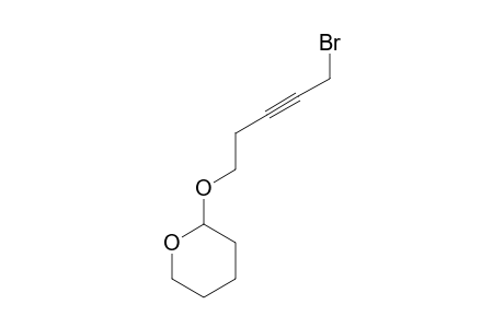 2-(5-bromanylpent-3-ynoxy)oxane