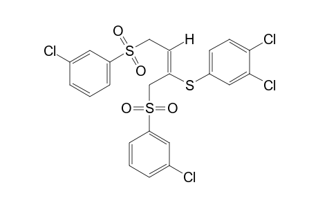 (E)-1,4-bis[(m-chlorophenyl)sulfonyl]-2-[(3,4-dichlorophenyl)thio]-2-butene