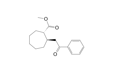 (1S,2R)-2-phenacyl-1-cycloheptanecarboxylic acid methyl ester