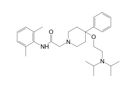 2-{4-[2-(dipropylamino)ethoxy]-4-phenylpiperidino}-6'-methyl-o-acetotoluidide